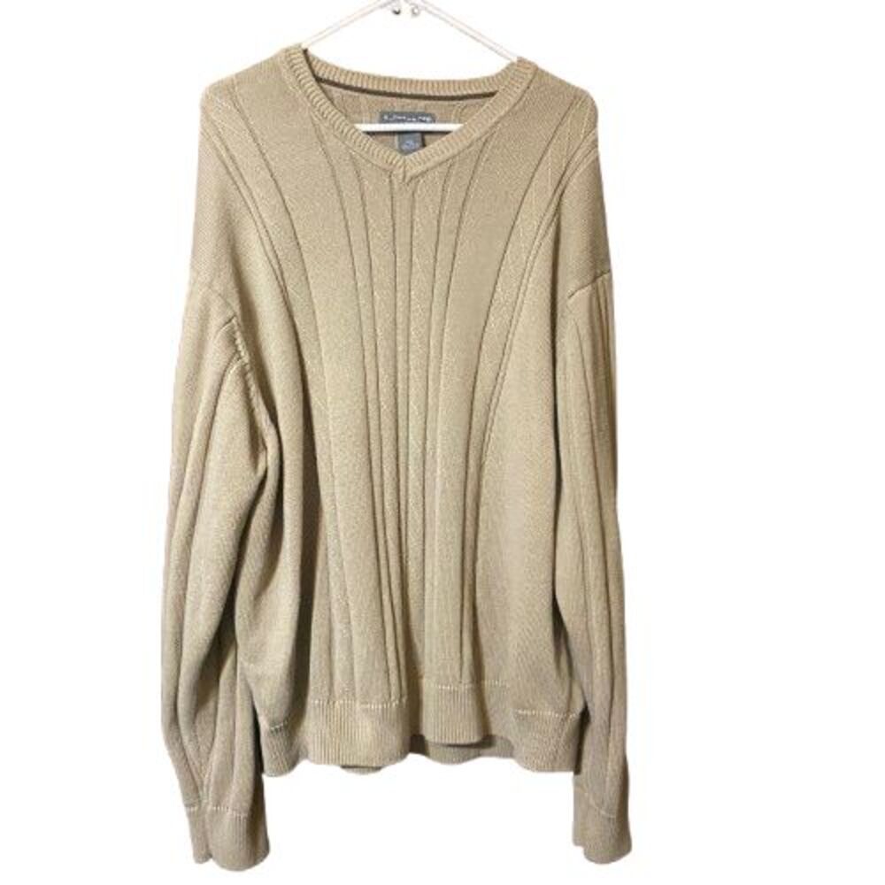 Saddlebred Mens Cable Knit Sweater Size XXL Long Sleeve